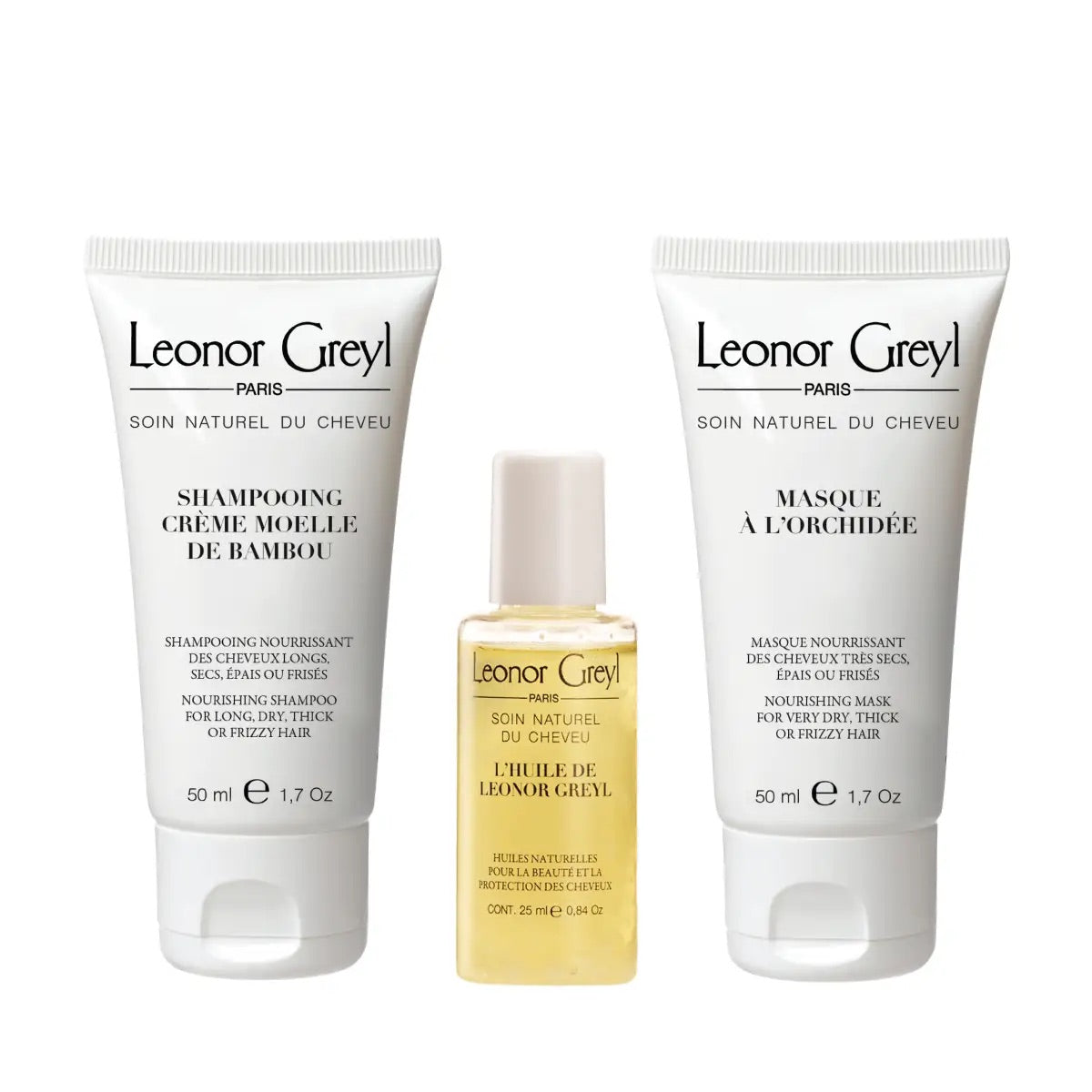 Leonor Greyl Luxury Travel Set for Very Dry, Thick or Curly Hair